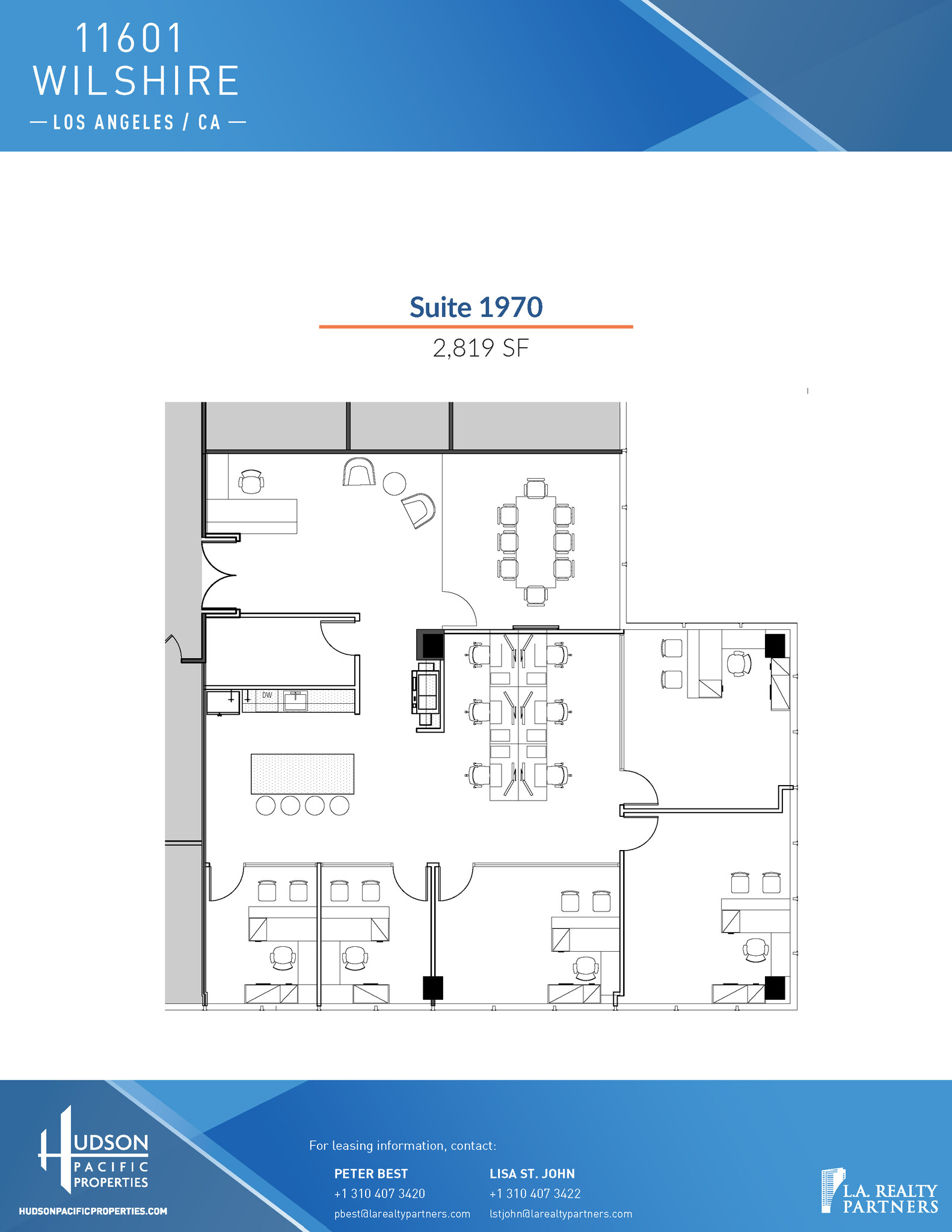 11601 Wilshire Blvd, Los Angeles, CA for lease Floor Plan- Image 1 of 22