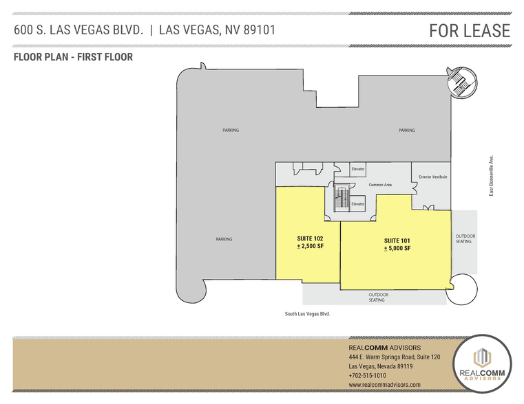 600 S Las Vegas Blvd, Las Vegas, NV for lease - Floor Plan - Image 3 of 12