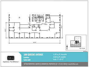 200 Queens Ave, London, ON for lease Floor Plan- Image 1 of 1