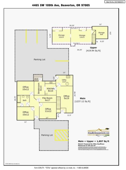 4465 SW 109th Ave, Beaverton, OR for sale - Floor Plan - Image 1 of 1