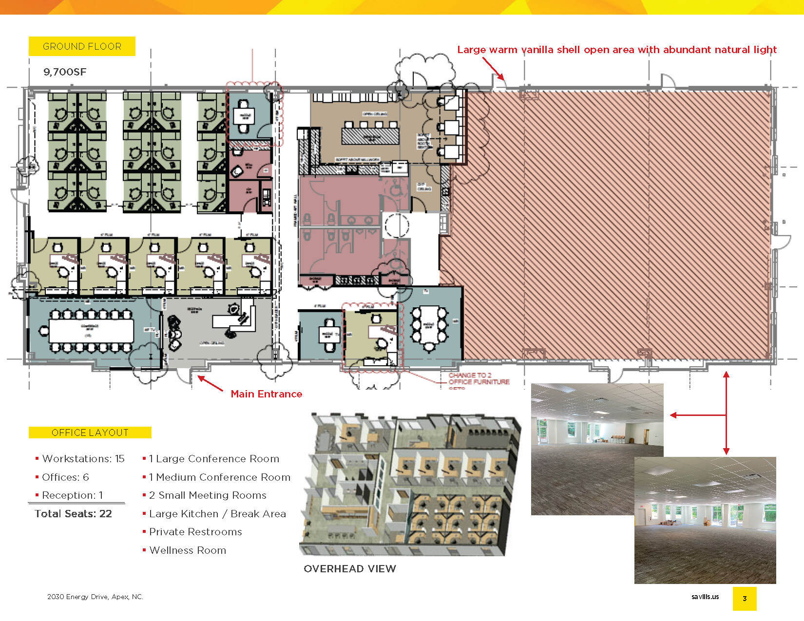 2030 Energy Dr, Apex, NC for lease Floor Plan- Image 1 of 3