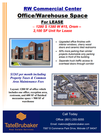 More details for 1280 S 1380 W, Orem, UT - Flex for Lease