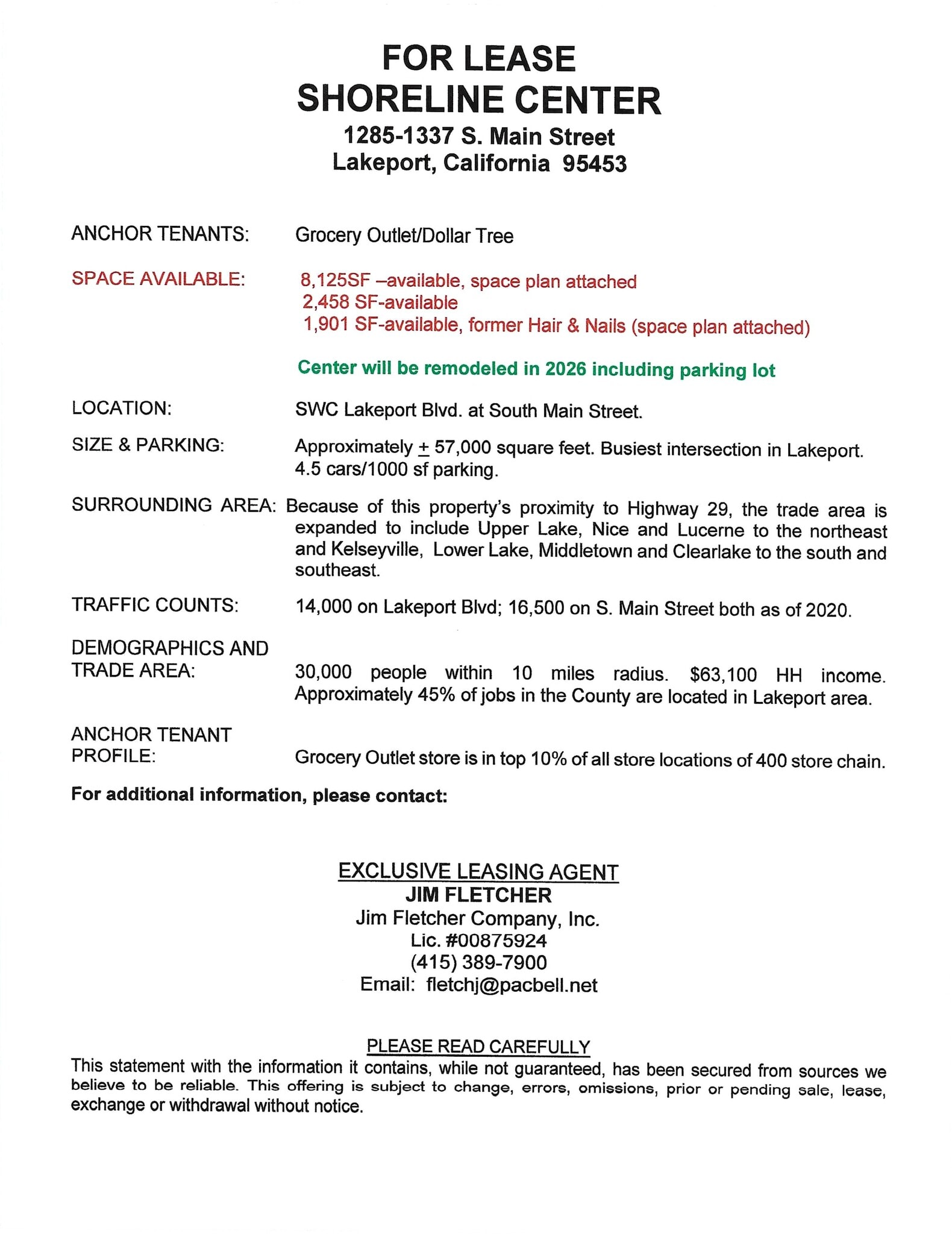 1255-1285 S Main St, Lakeport, CA for lease Site Plan- Image 1 of 4