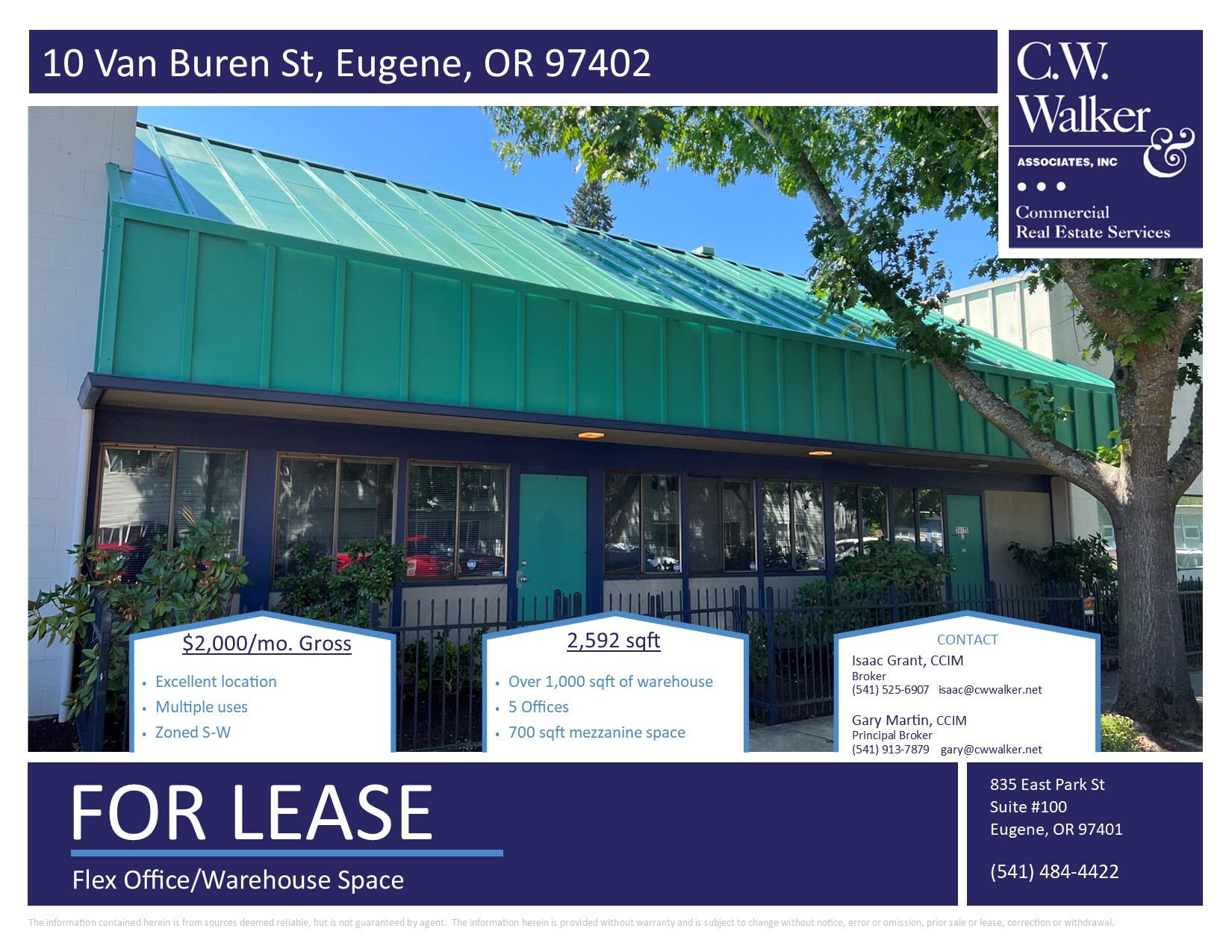 10 Van Buren St, Eugene, OR for lease Building Photo- Image 1 of 1