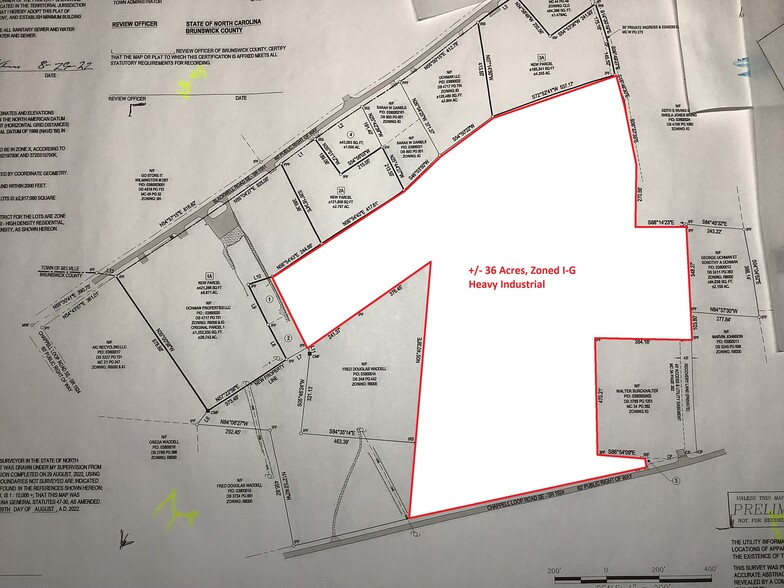 Chappell Loop, Leland, NC for sale - Site Plan - Image 1 of 3