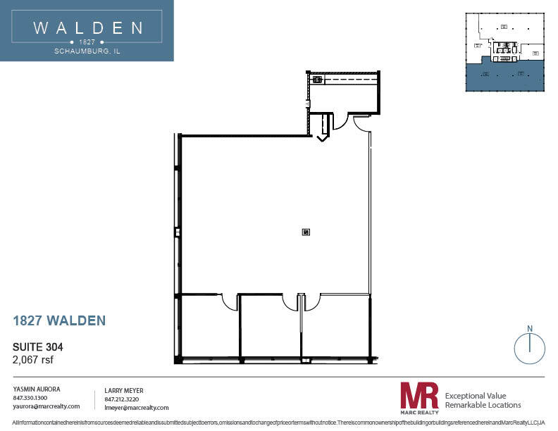 1827 Walden Office Sq, Schaumburg, IL for lease Floor Plan- Image 1 of 1