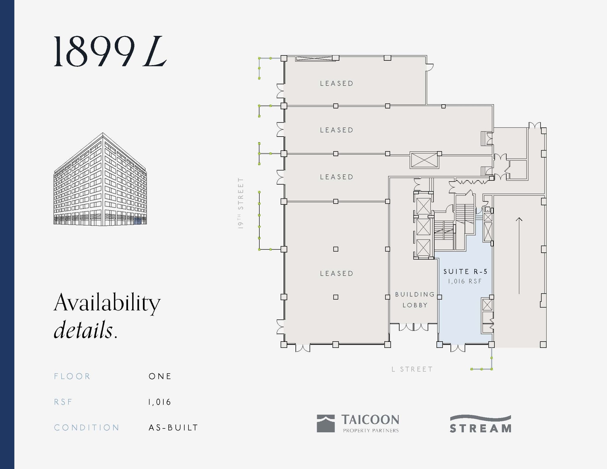 1899 L St NW, Washington, DC for lease Floor Plan- Image 1 of 1