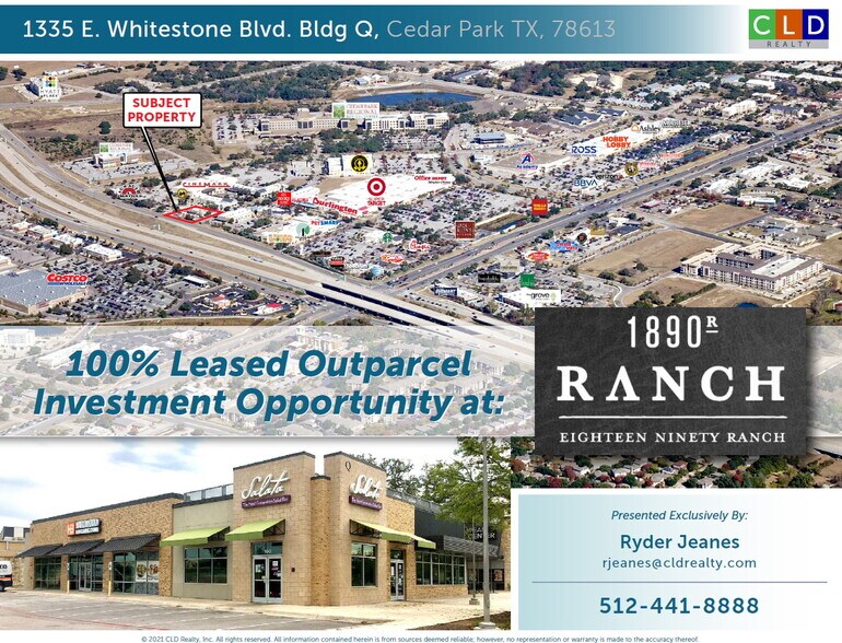 1335 E Whitestone Blvd, Cedar Park, TX for sale - Building Photo - Image 1 of 1