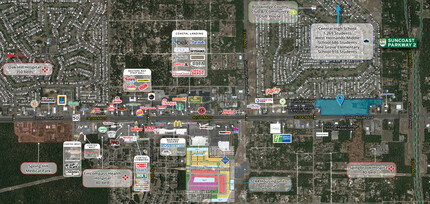 14495 Cortez Blvd, Brooksville, FL - AERIAL  map view