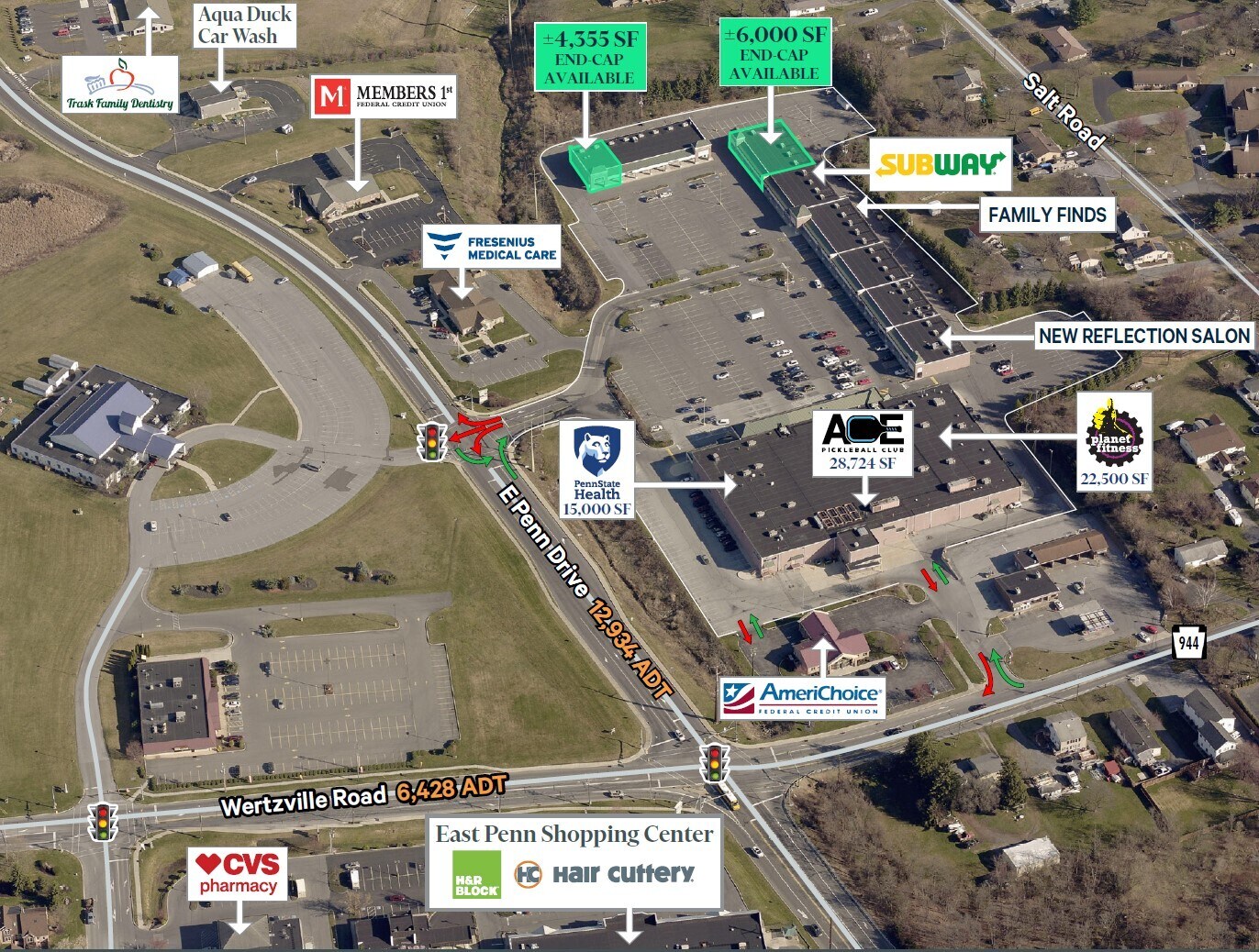 322-366 E Penn Dr, Enola, PA for lease Aerial- Image 1 of 4