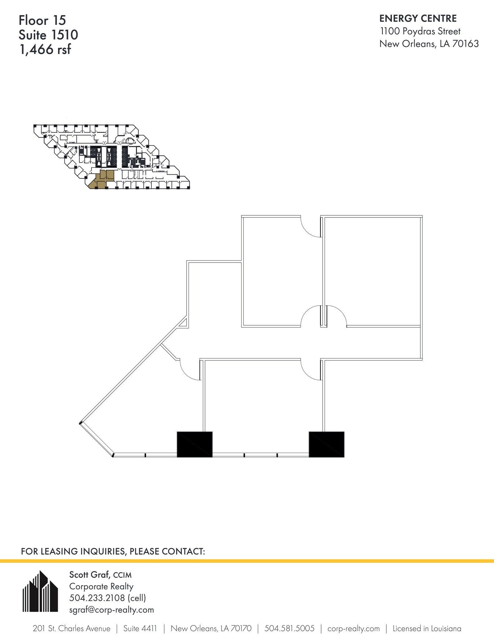 1100 Poydras St, New Orleans, LA for lease Site Plan- Image 1 of 1