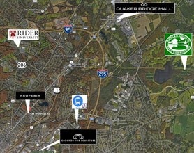 684 Whitehead Rd, Lawrenceville, NJ - AERIAL map view