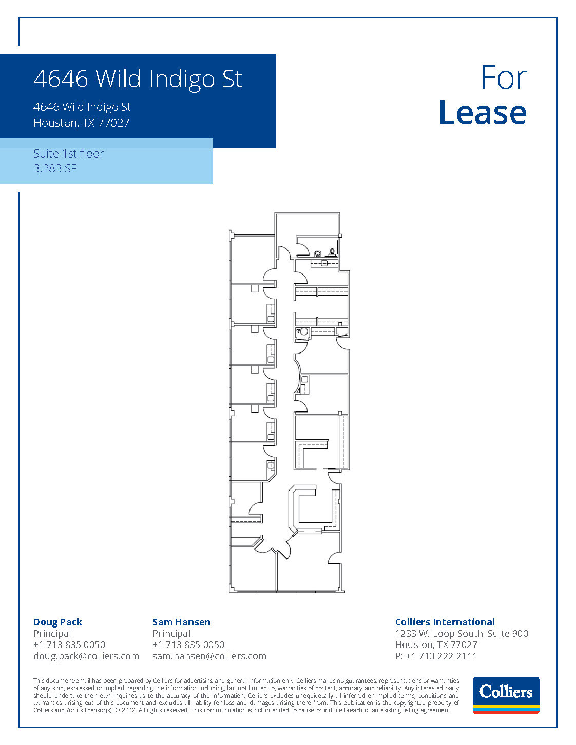 4646 Wild Indigo St, Houston, TX for lease Floor Plan- Image 1 of 1