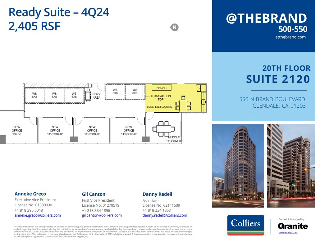 500-550 N Brand Blvd, Glendale, CA for lease Floor Plan- Image 1 of 1