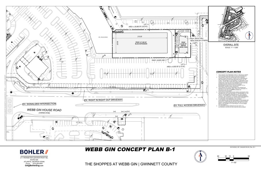 1417 Webb Gin House Rd, Lawrenceville, GA for lease - Site Plan - Image 2 of 3