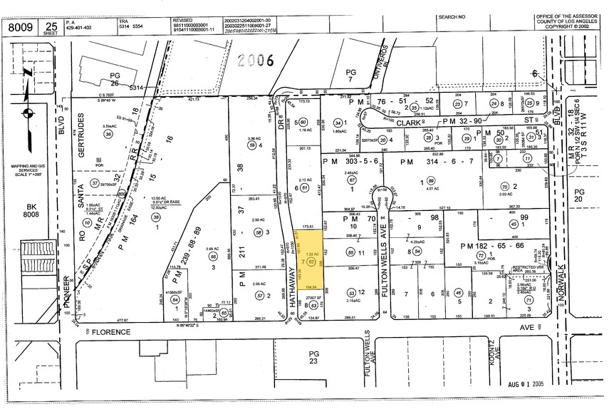 10702 Hathaway Dr, Santa Fe Springs, CA for sale - Plat Map - Image 1 of 1