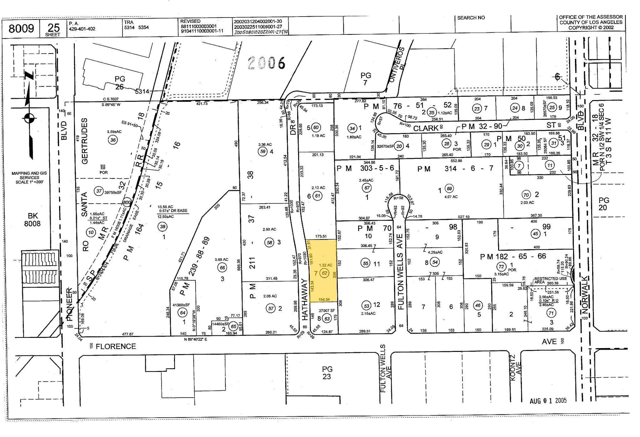 10702 Hathaway Dr, Santa Fe Springs, CA for sale Plat Map- Image 1 of 1