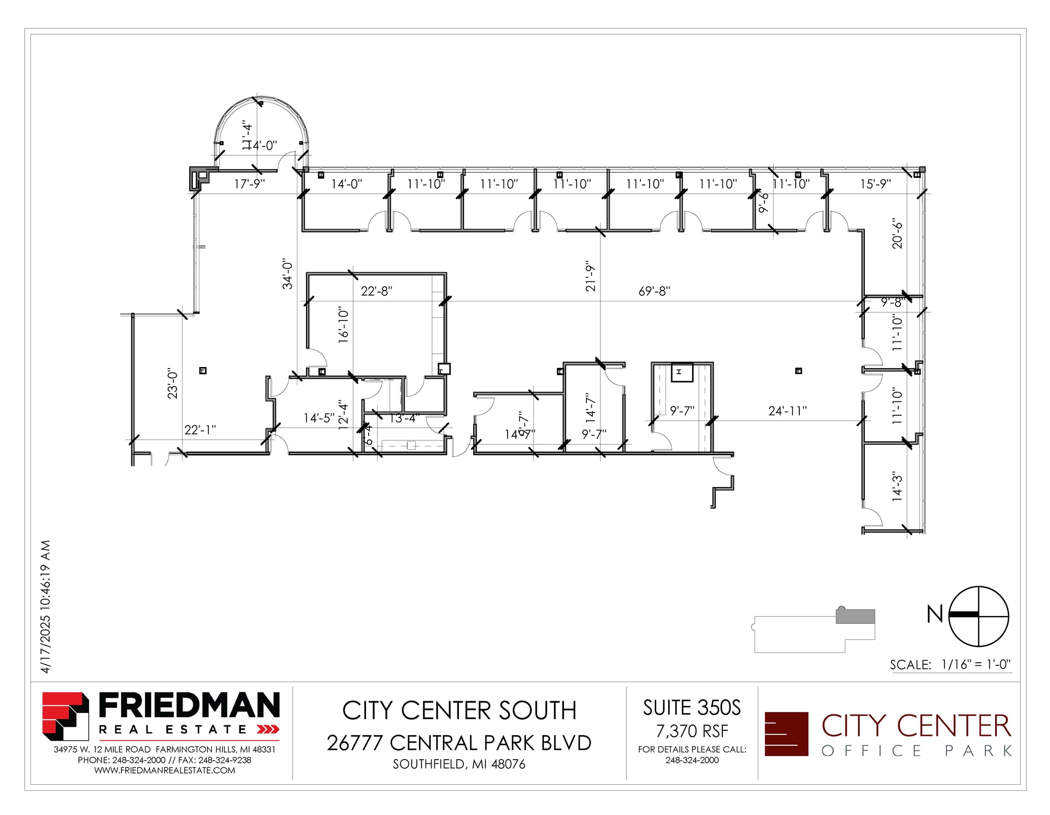 26777-26999 Central Park Blvd, Southfield, MI for lease Floor Plan- Image 1 of 3