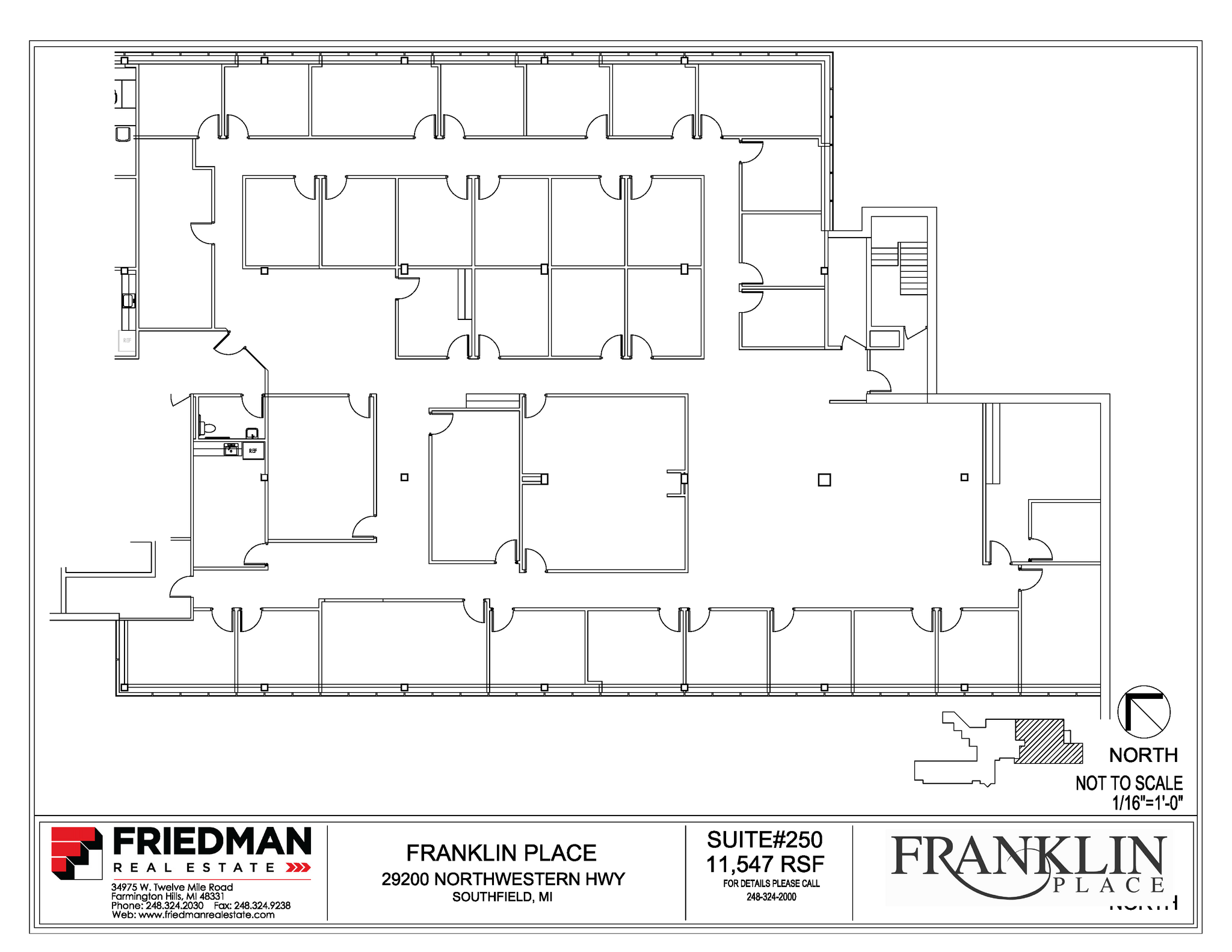 29200 Northwestern Hwy, Southfield, MI for lease Floor Plan- Image 1 of 2