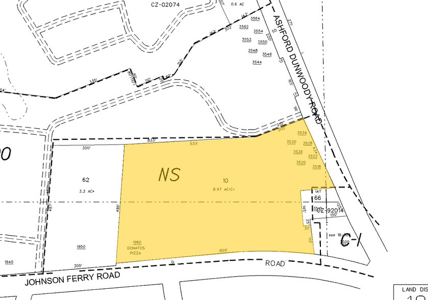 2036 Johnson Ferry Rd NE, Atlanta, GA for lease - Plat Map - Image 2 of 12