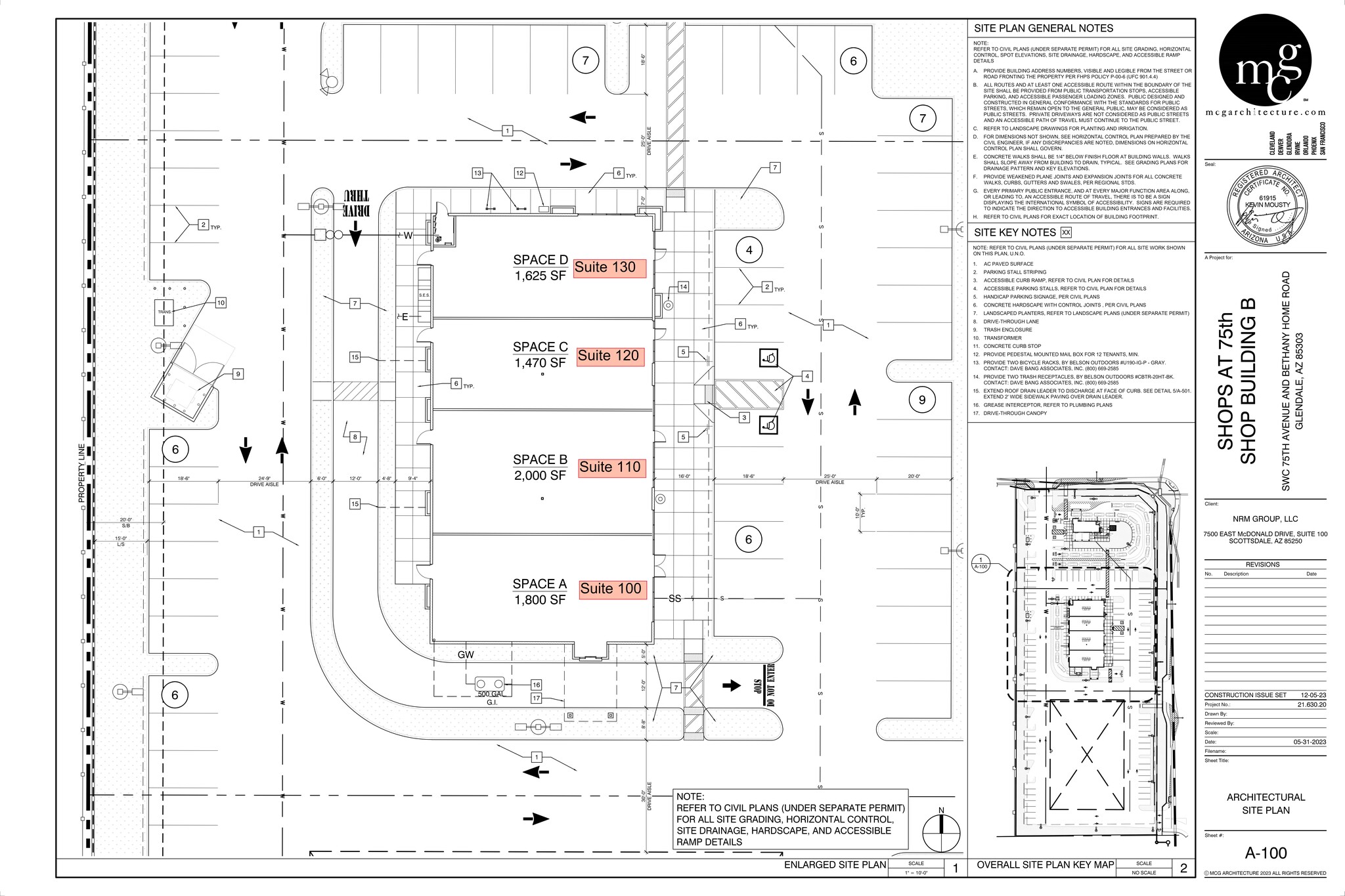 SWC 75th Ave & Bethany Home Rd, Glendale, AZ for lease Site Plan- Image 1 of 2