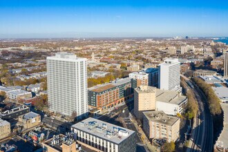 6418 N Sheridan Rd, Chicago, IL - aerial  map view