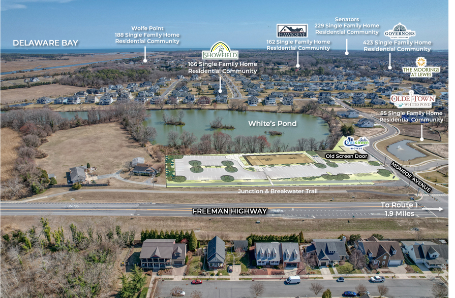 209 Monroe Ave, Lewes, DE for sale - Aerial - Image 3 of 7