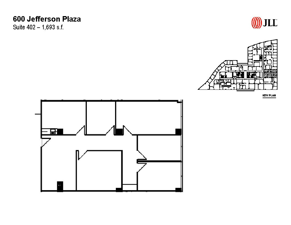 600 Jefferson Plz, Rockville, MD for lease Floor Plan- Image 1 of 2