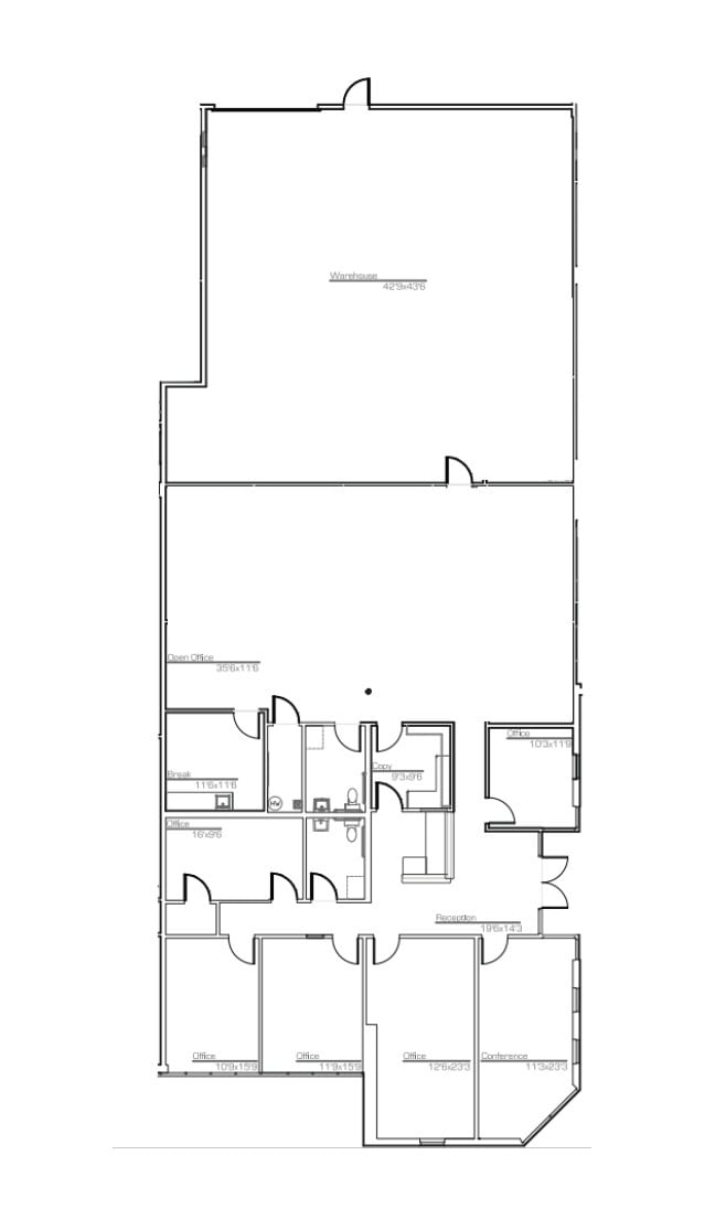 3922 E University Dr, Phoenix, AZ for lease Floor Plan- Image 1 of 1