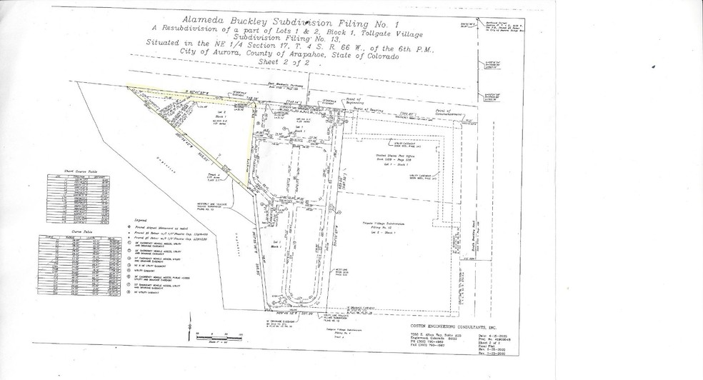 E Alameda Rd, Aurora, CO for sale - Plat Map - Image 2 of 2