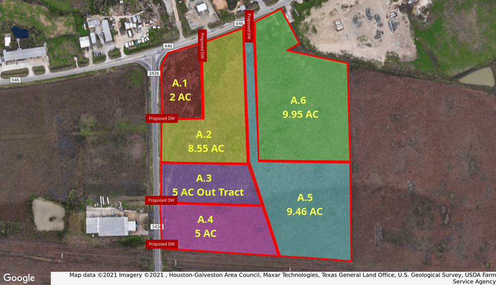 FM 3436 & FM 646, Dickinson, TX for sale - Building Photo - Image 2 of 2