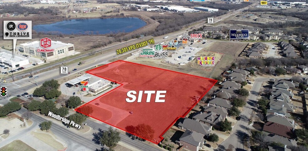 NEC of Hwy 78 & Woodbridge Pkwy, Sachse, TX for sale - Building Photo - Image 1 of 1