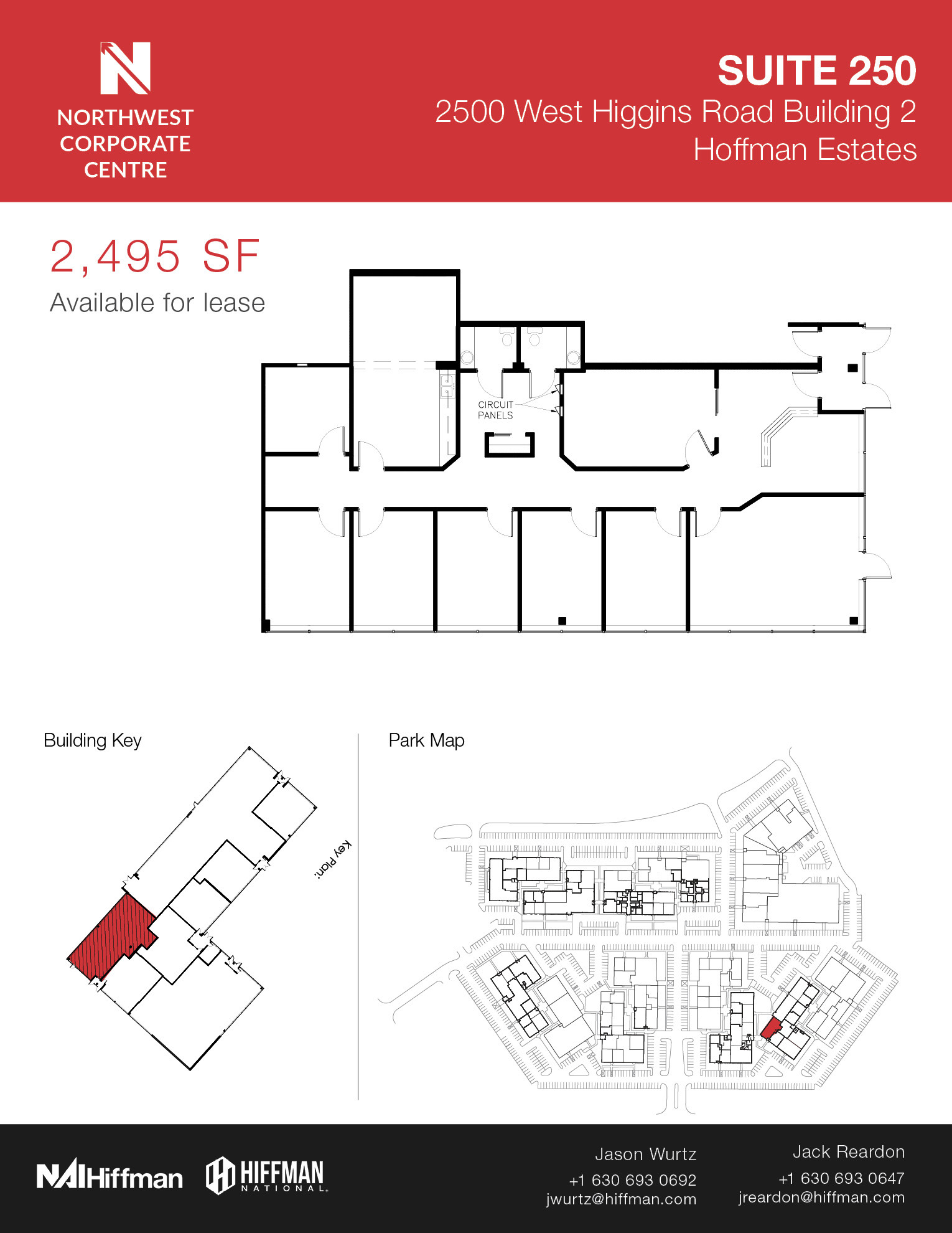 2500 W Higgins Rd, Hoffman Estates, IL for lease Floor Plan- Image 1 of 1