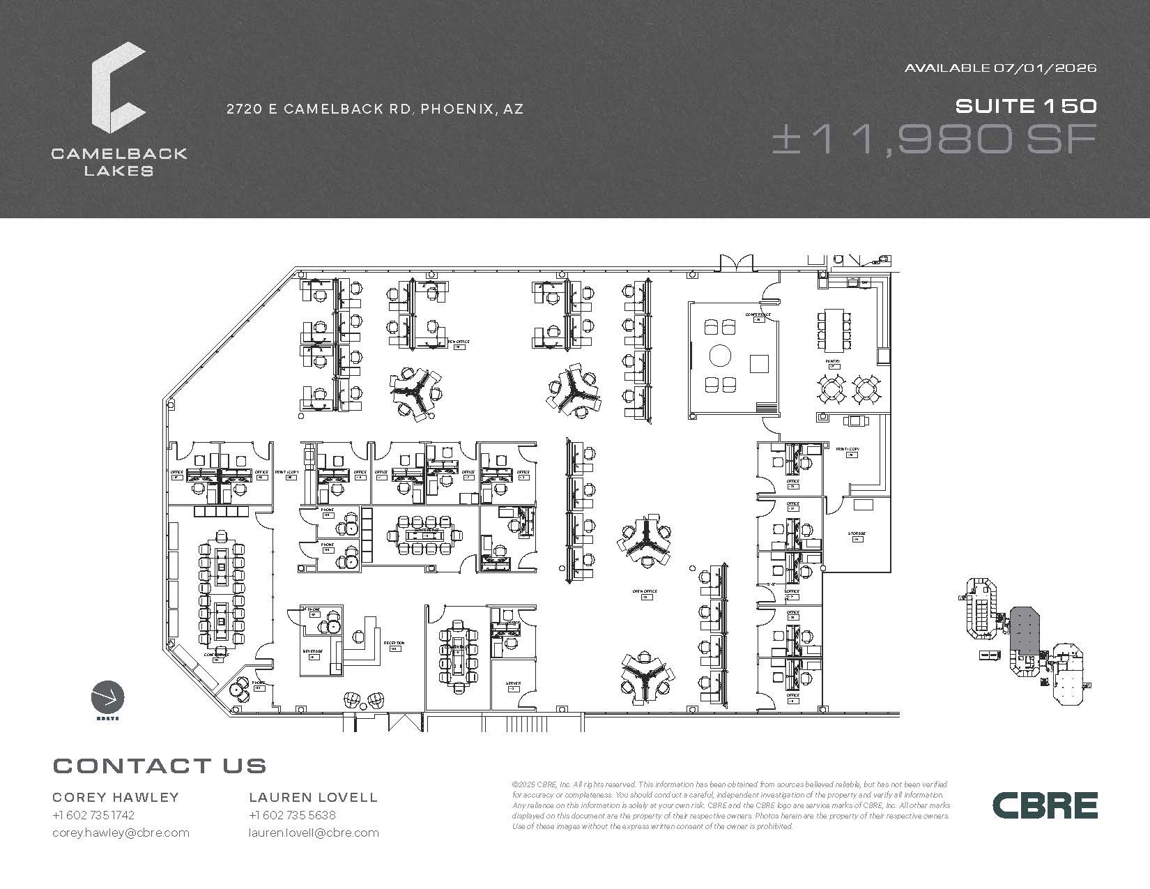2850 E Camelback Rd, Phoenix, AZ for lease Floor Plan- Image 1 of 1