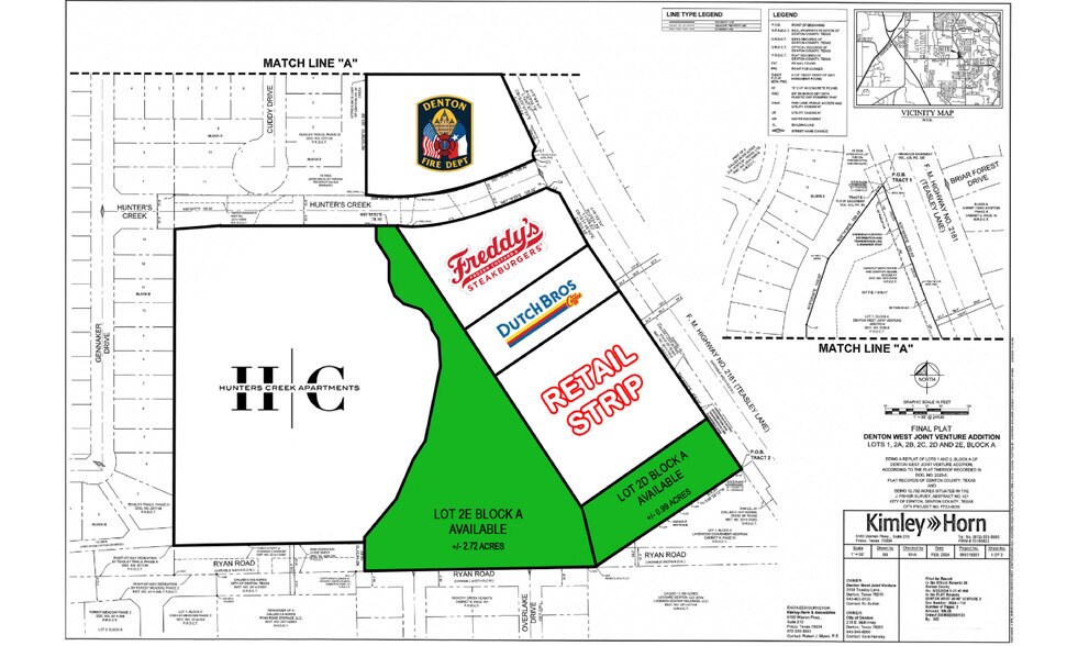 NWC Teasley Ln & Ryan Rd, Denton, TX for sale - Plat Map - Image 3 of 5