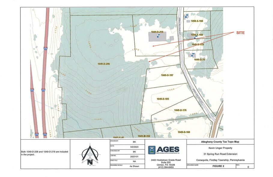 Spring Run Road Ext. Findlay Township, Coraopolis, PA 15108 Spring Run Road Ext. Findlay Twp