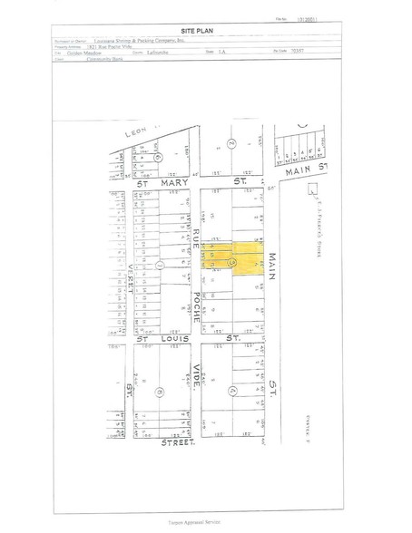 1820 S Bayou Dr, Golden Meadow, LA for sale - Plat Map - Image 3 of 4