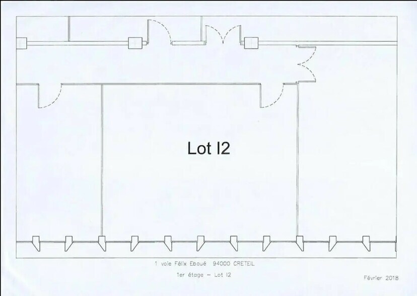 Office in Créteil for lease - Floor Plan - Image 2 of 2