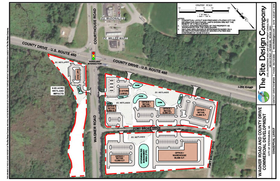 1050 Wagner Rd, Petersburg, VA for lease - Aerial - Image 1 of 1