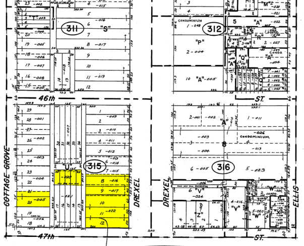 4646 S Drexel Blvd, Chicago, IL for sale Plat Map- Image 1 of 1