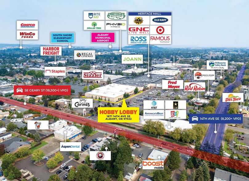 1875-2255 14th Ave SE, Albany, OR for sale - Aerial - Image 1 of 1