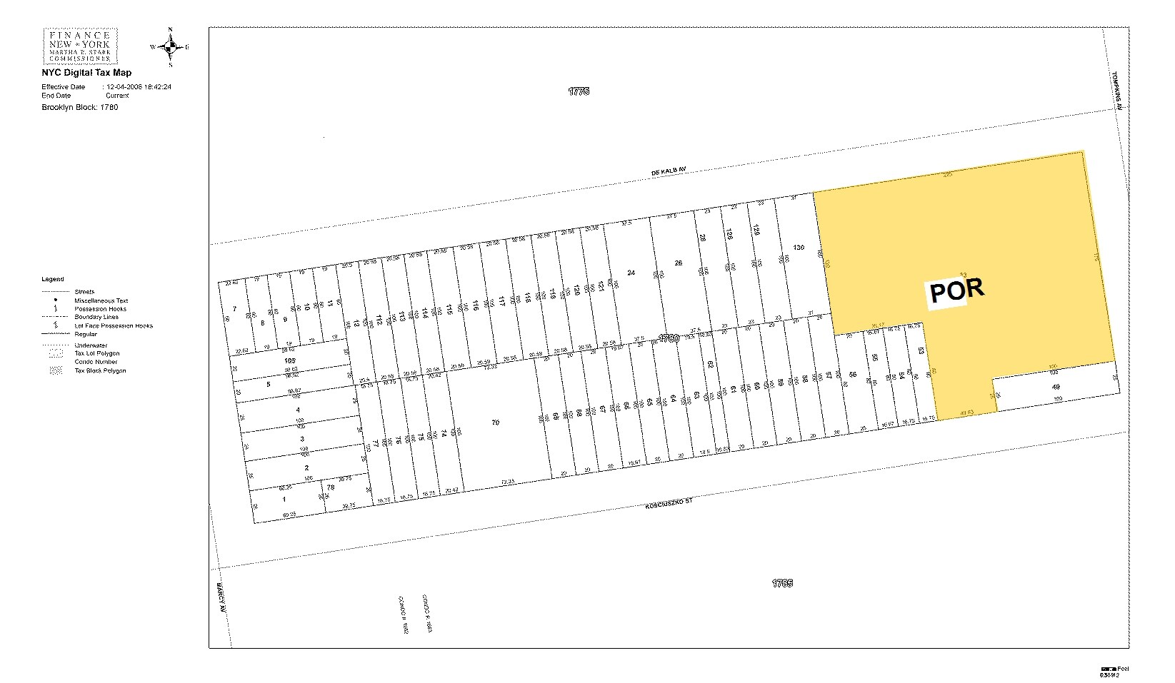 740 Dekalb Ave, Brooklyn, NY for sale Plat Map- Image 1 of 1