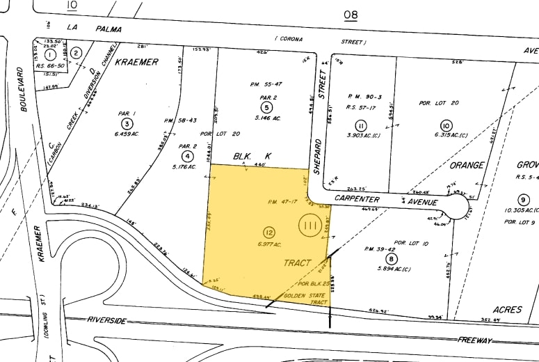 1025 N Shepard St, Anaheim, CA for sale - Plat Map - Image 2 of 17