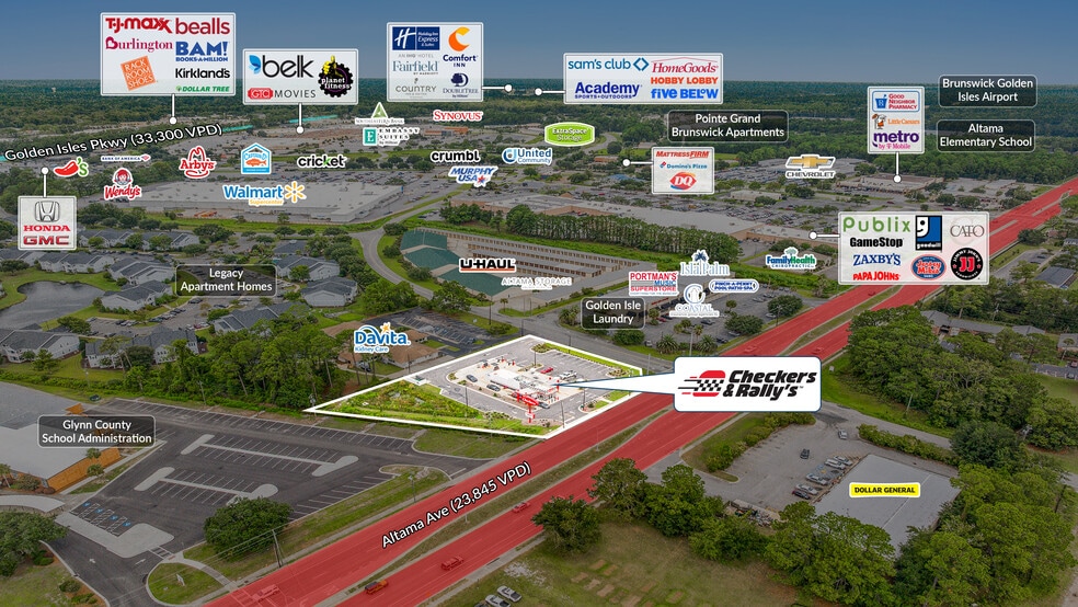 5599 Altama Ave, Brunswick, GA for sale - Building Photo - Image 3 of 4