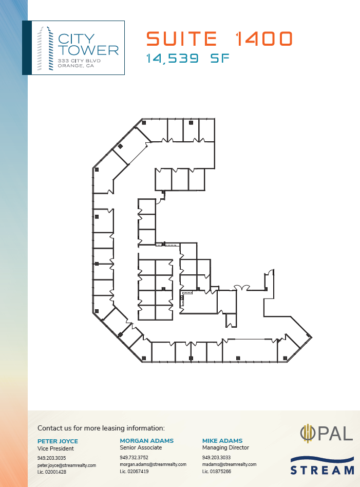 333 City Blvd W, Orange, CA for lease Floor Plan- Image 1 of 2