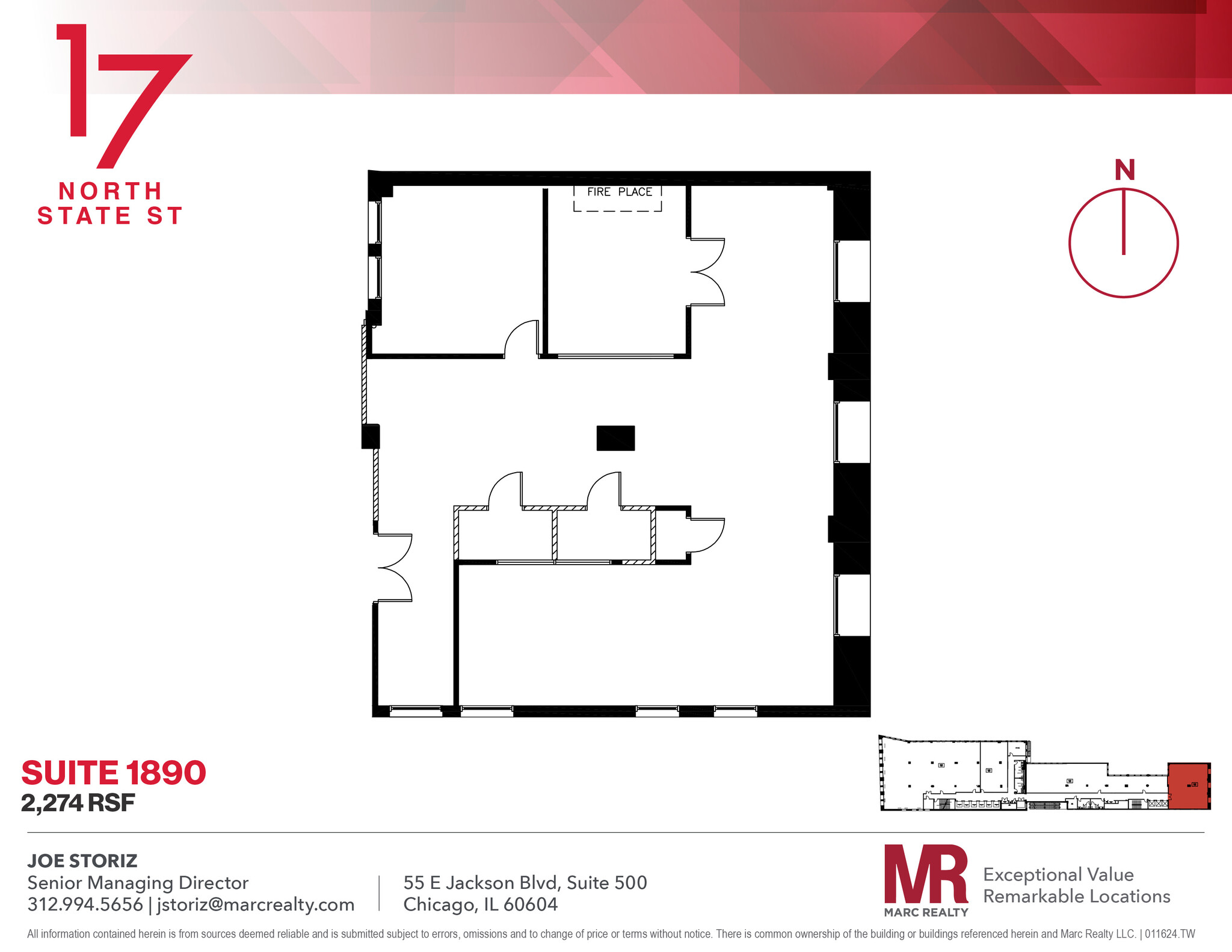 17 N State St, Chicago, IL for lease Floor Plan- Image 1 of 1