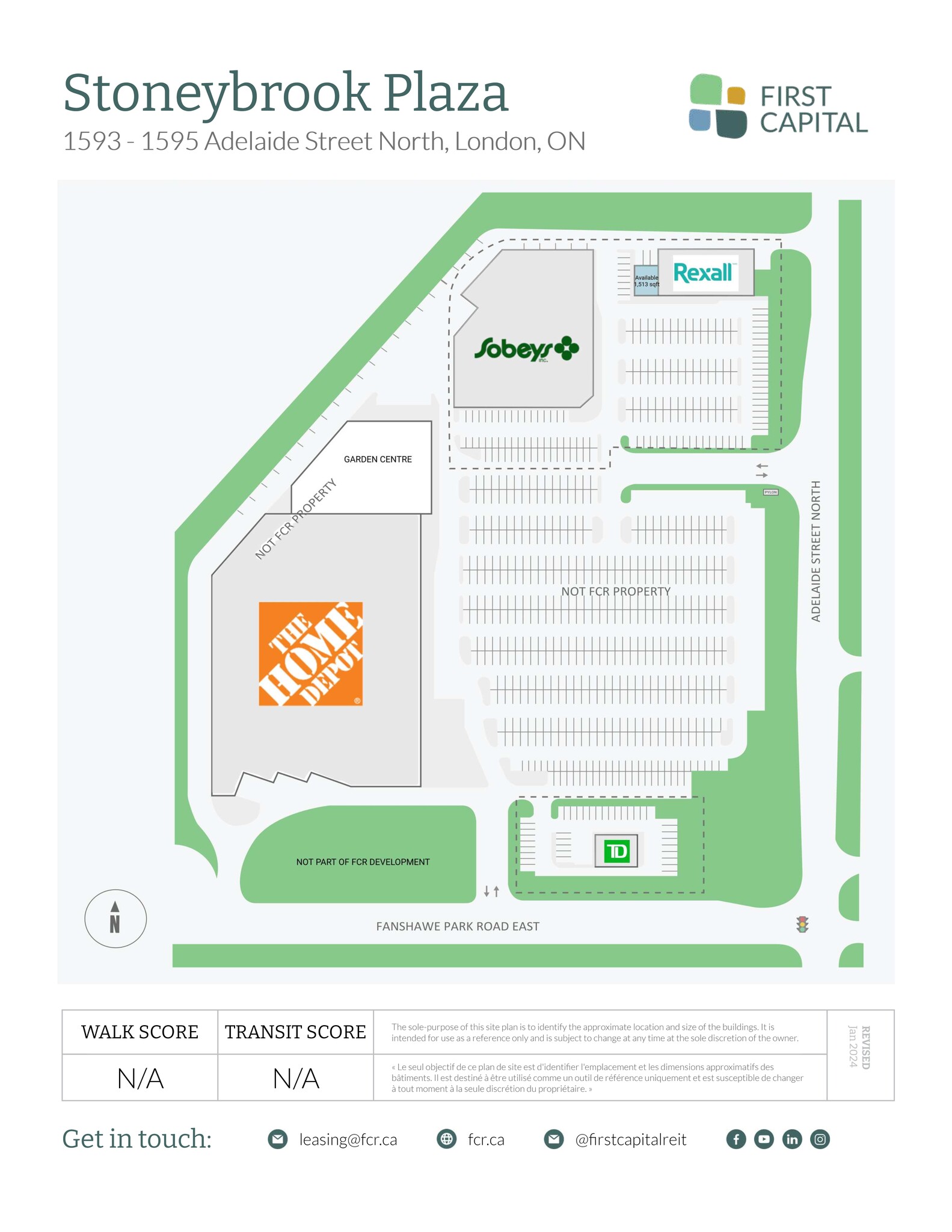 1593 Adelaide St N, London, ON for lease Site Plan- Image 1 of 1