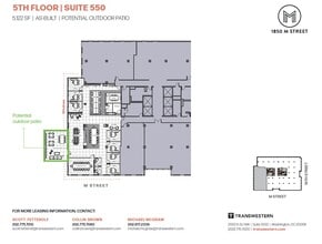 1850 M St NW, Washington, DC for lease Floor Plan- Image 1 of 1