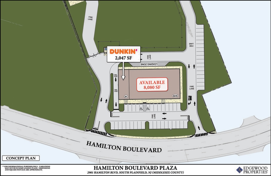 2901 Hamilton Blvd, South Plainfield, NJ for lease - Site Plan - Image 2 of 6