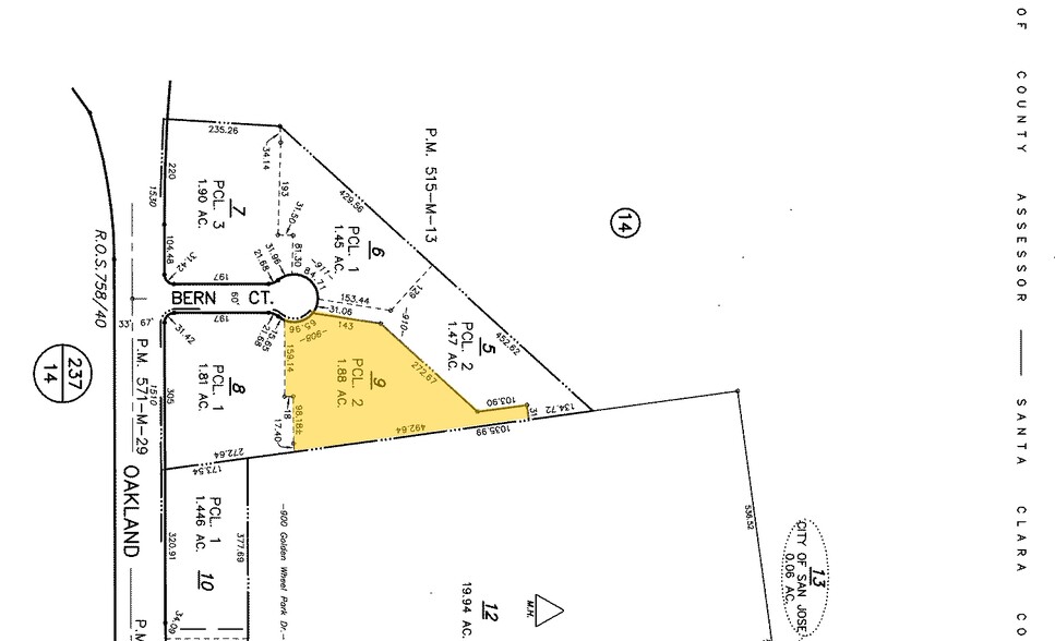 908 Bern Ct, San Jose, CA for sale - Plat Map - Image 3 of 4